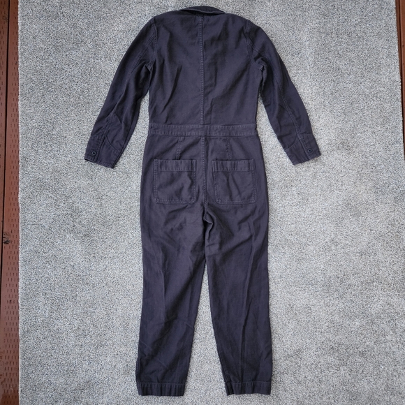 Madewell Zip-Pocket Coverall Jumpsuit Dark Navy Blue Casual Workwear Womens XS - Picture 14 of 16